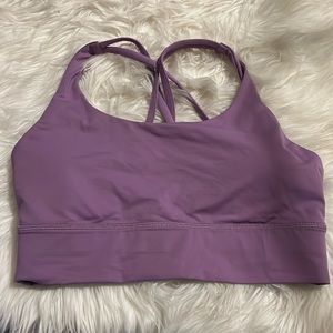 Lululemon Energy longline bra size 8 medium purple